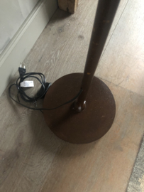 Staande schijfjeslamp  nr 2, bruin •