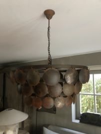 Schijfjeslamp roest, 60 cm .