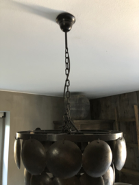 Scheibenlampe schwarz, 40 cm