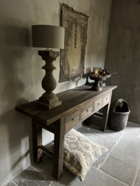 Sidetable driftwood met 4 lades .