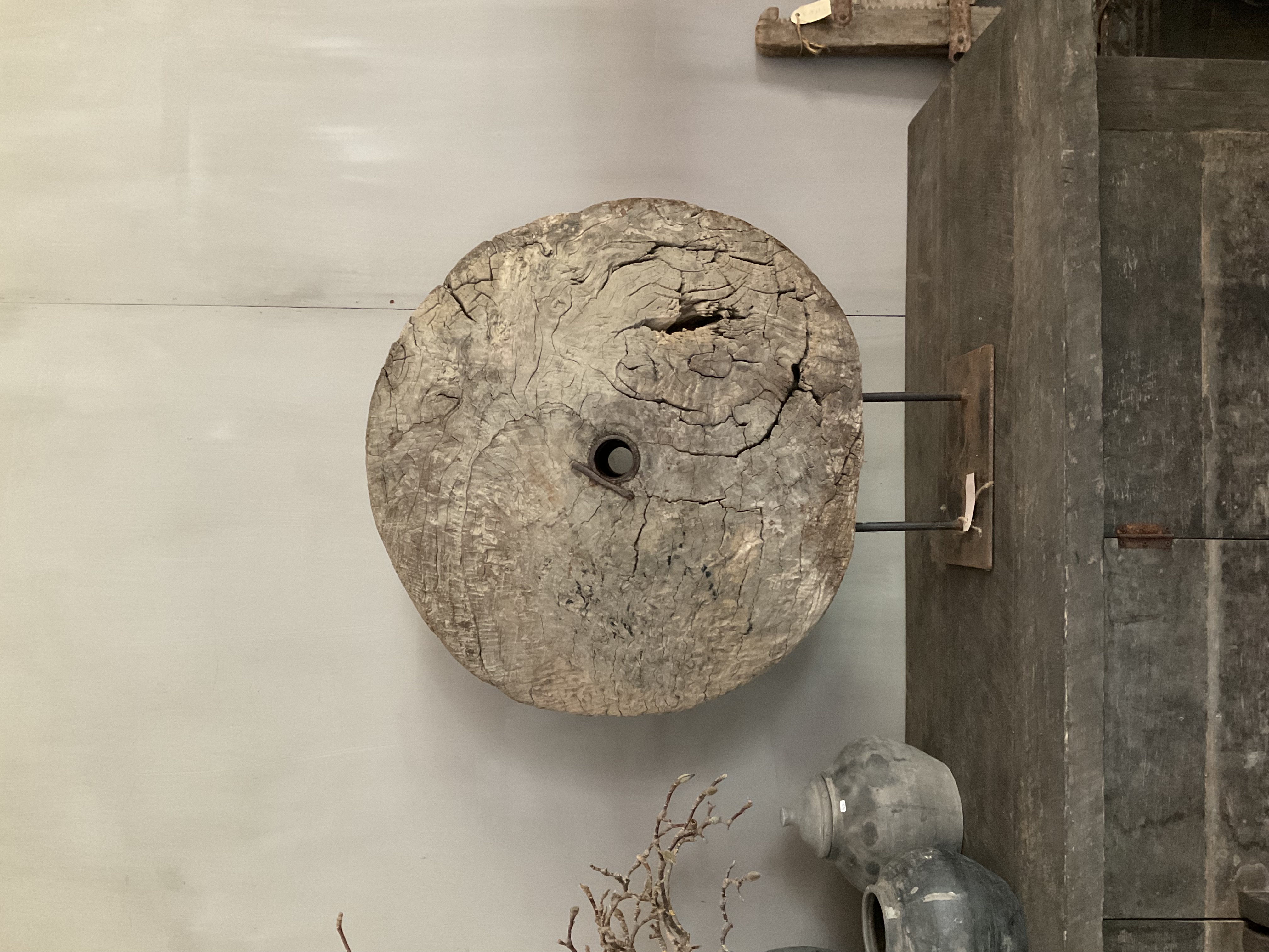 Houten wagenwiel, nr 6