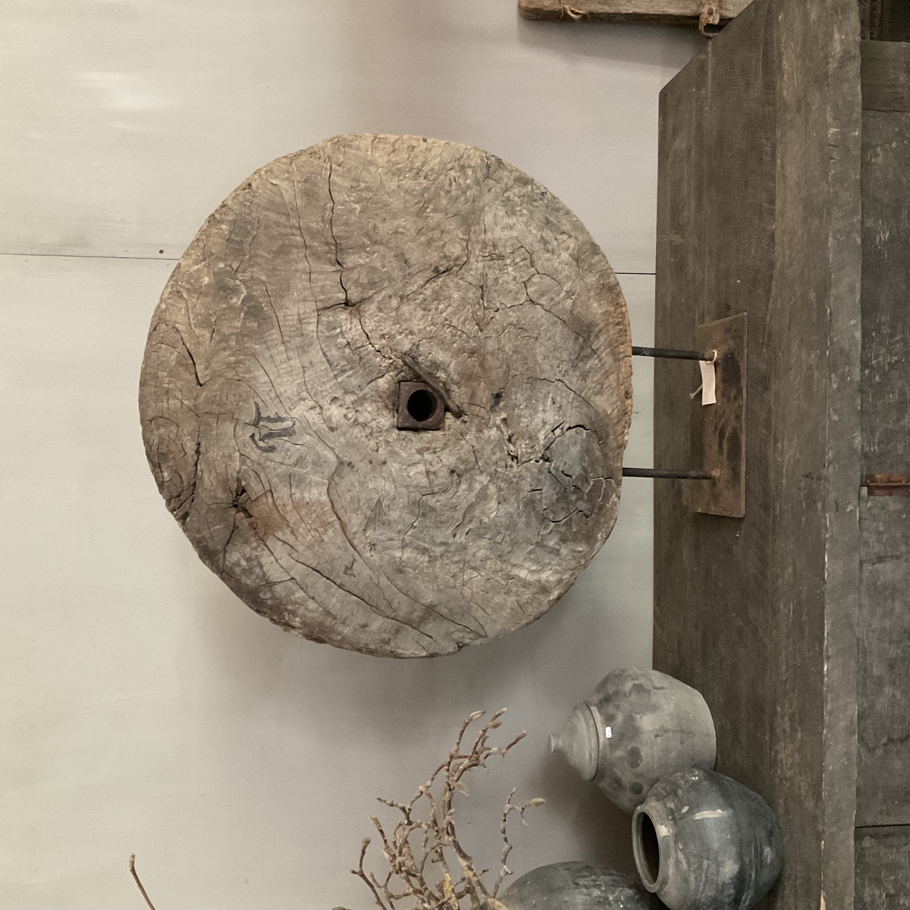 Houten wagenwiel, nr 6