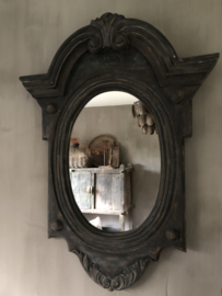 Spiegel van hout *
