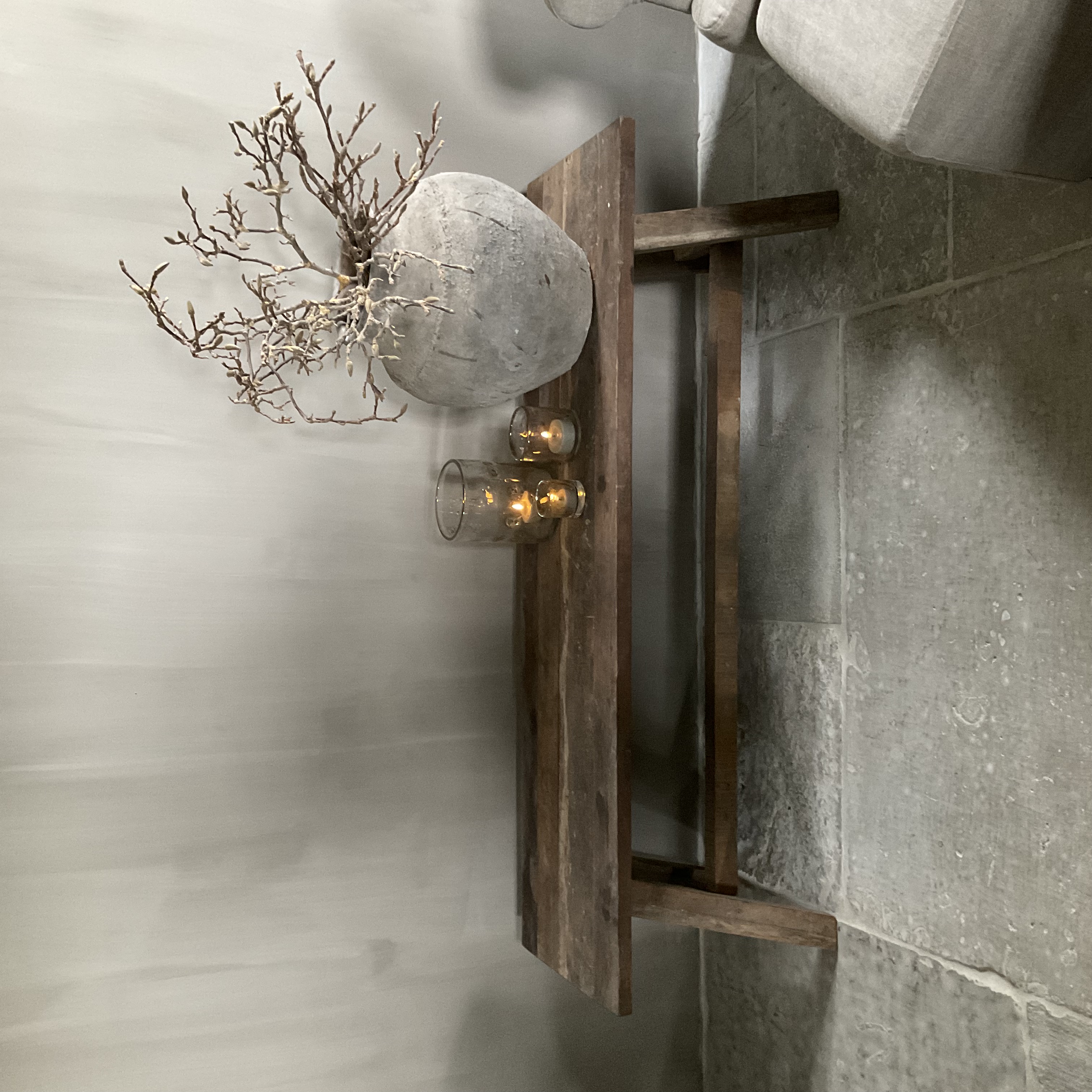 Salontafel - bankje 1.50 m x 40 cm, nr 1