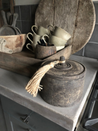 Houten pot met deksel •