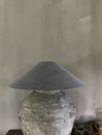 Chinese lampenkap grijs - antraciet, 60 cm •