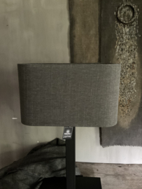 Lampenkap van Frezoli, 34 cm grijs linnen met ronde hoeken •