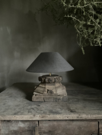 Chinese lampenkap bever/ w, 37 cm •