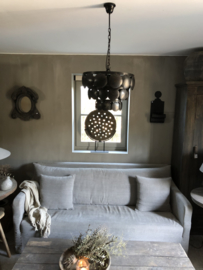 Scheibenlampe schwarz, 40 cm