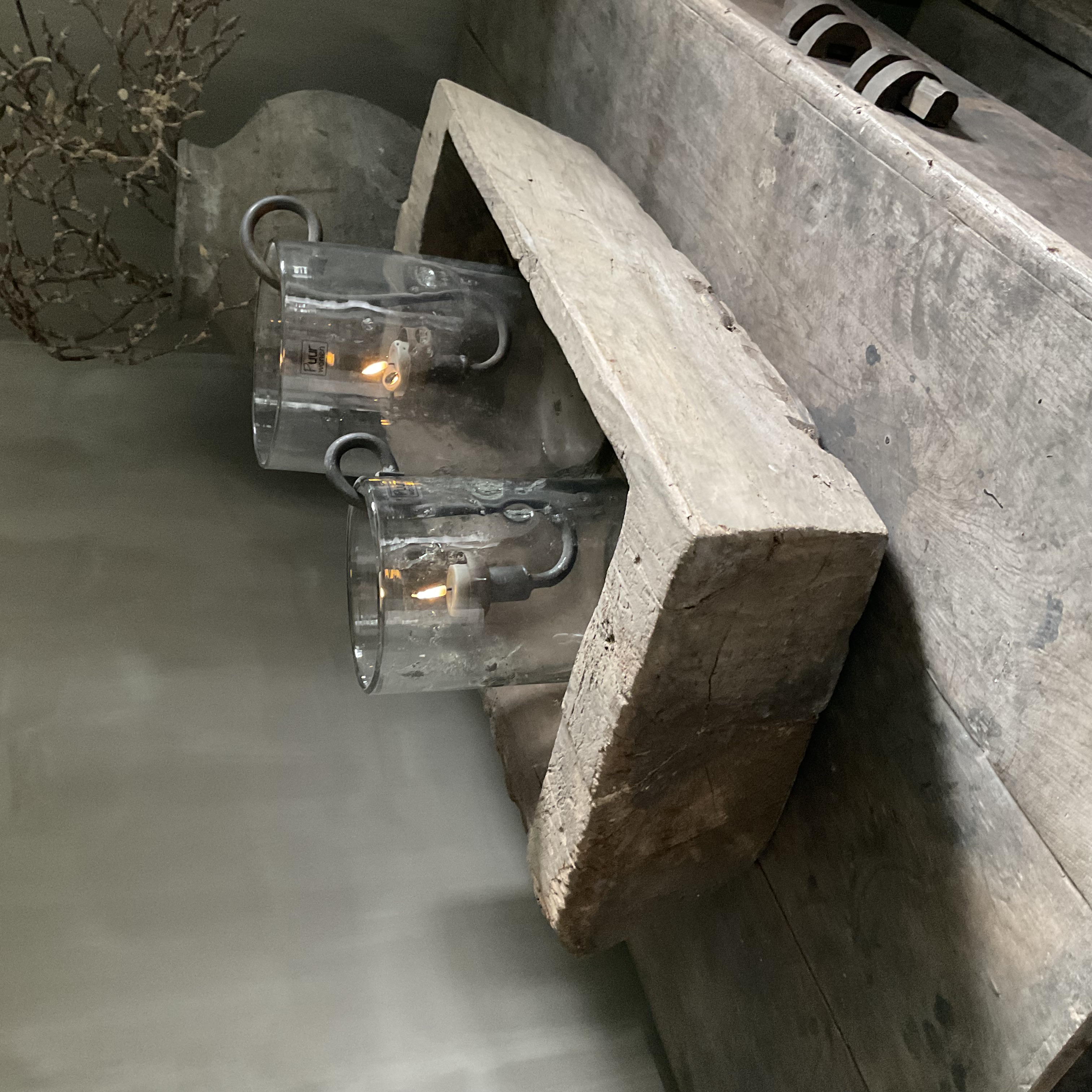 Houten bak met handvat, nr 1