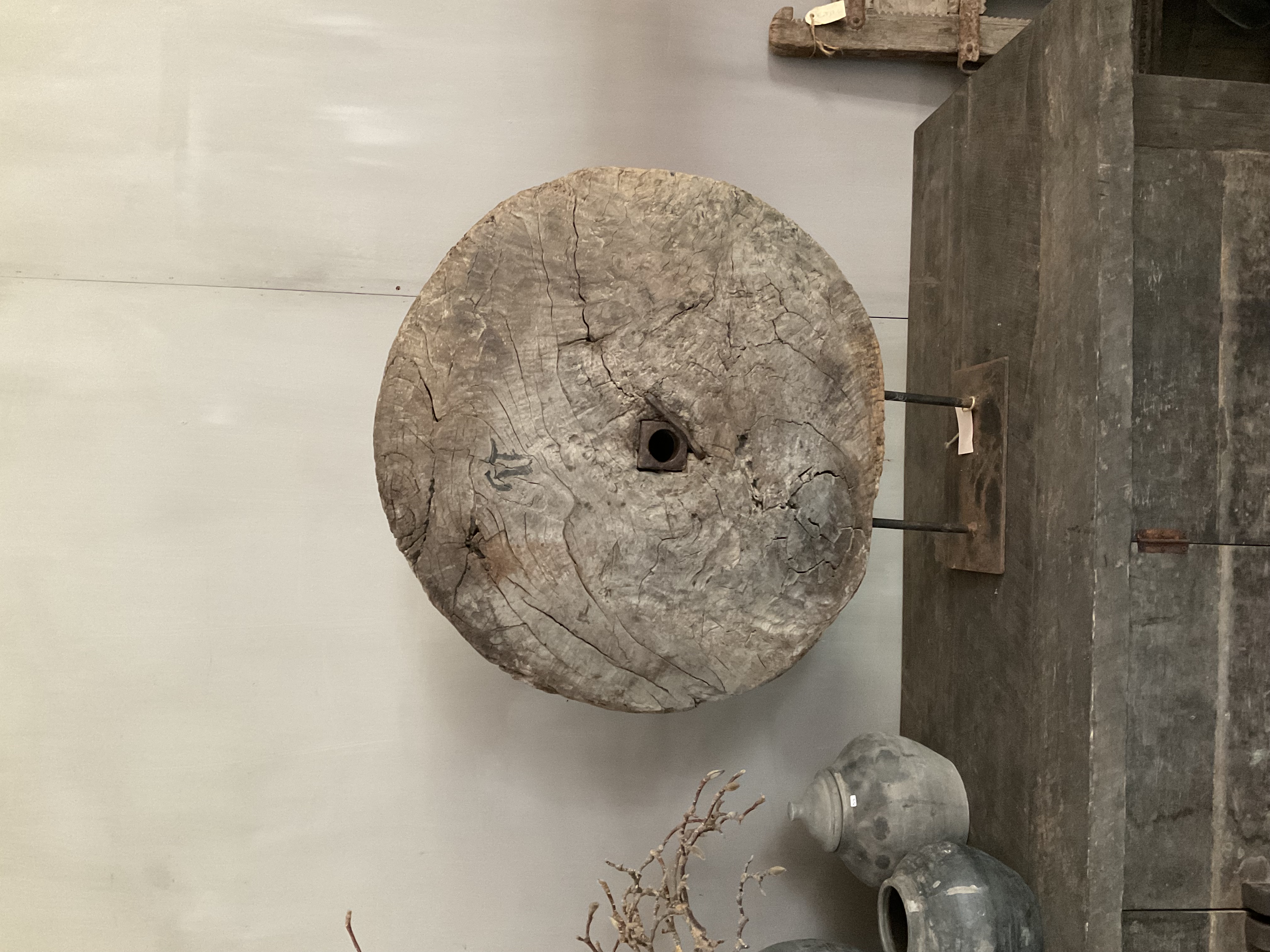 Houten wagenwiel, nr 6