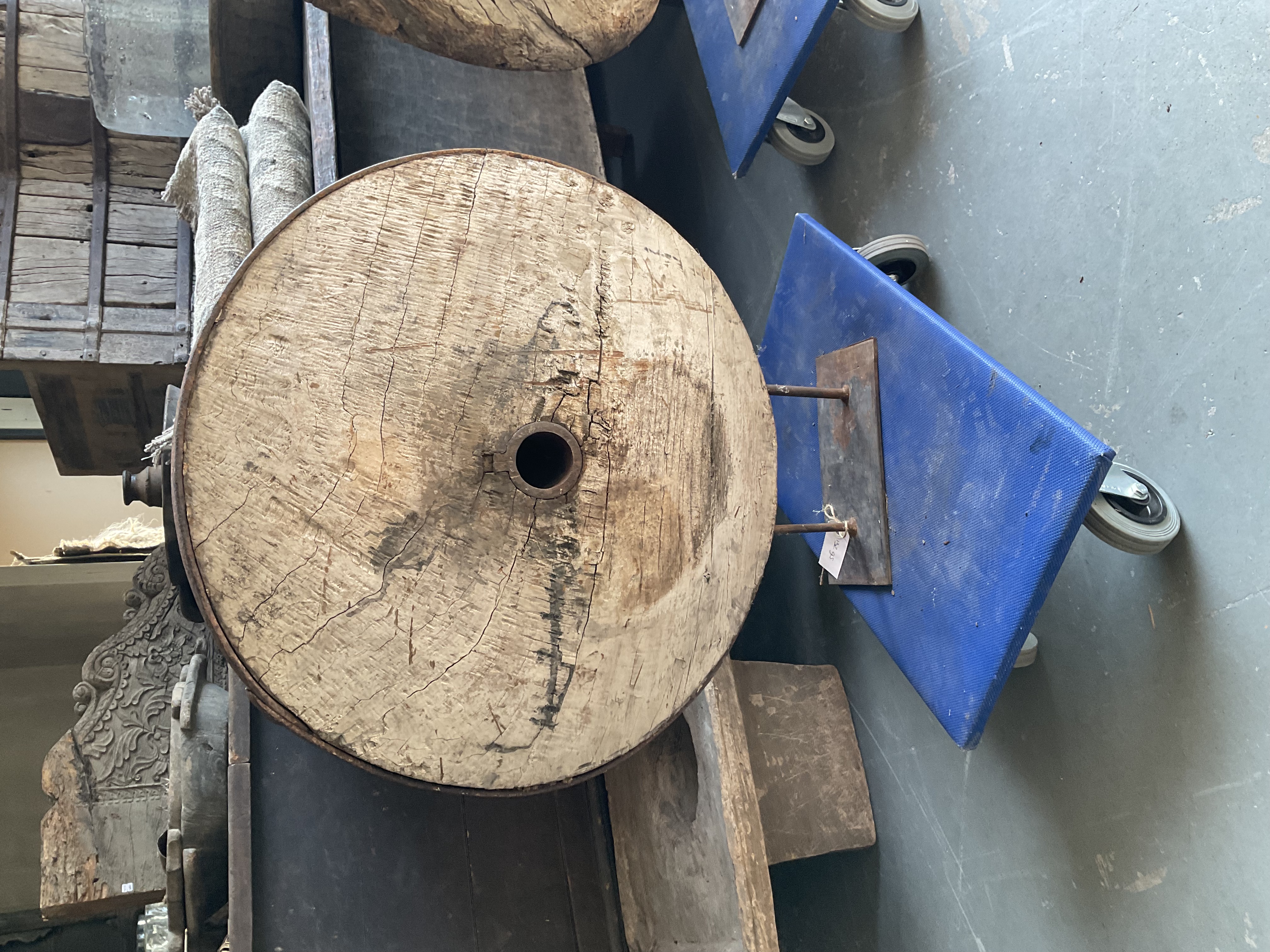 Houten wagenwiel, nr 7