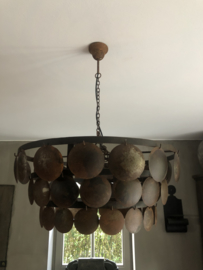 Schijfjeslamp roest, 60 cm .