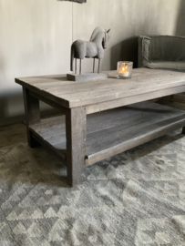 Salontafel met onderplank, driftwood