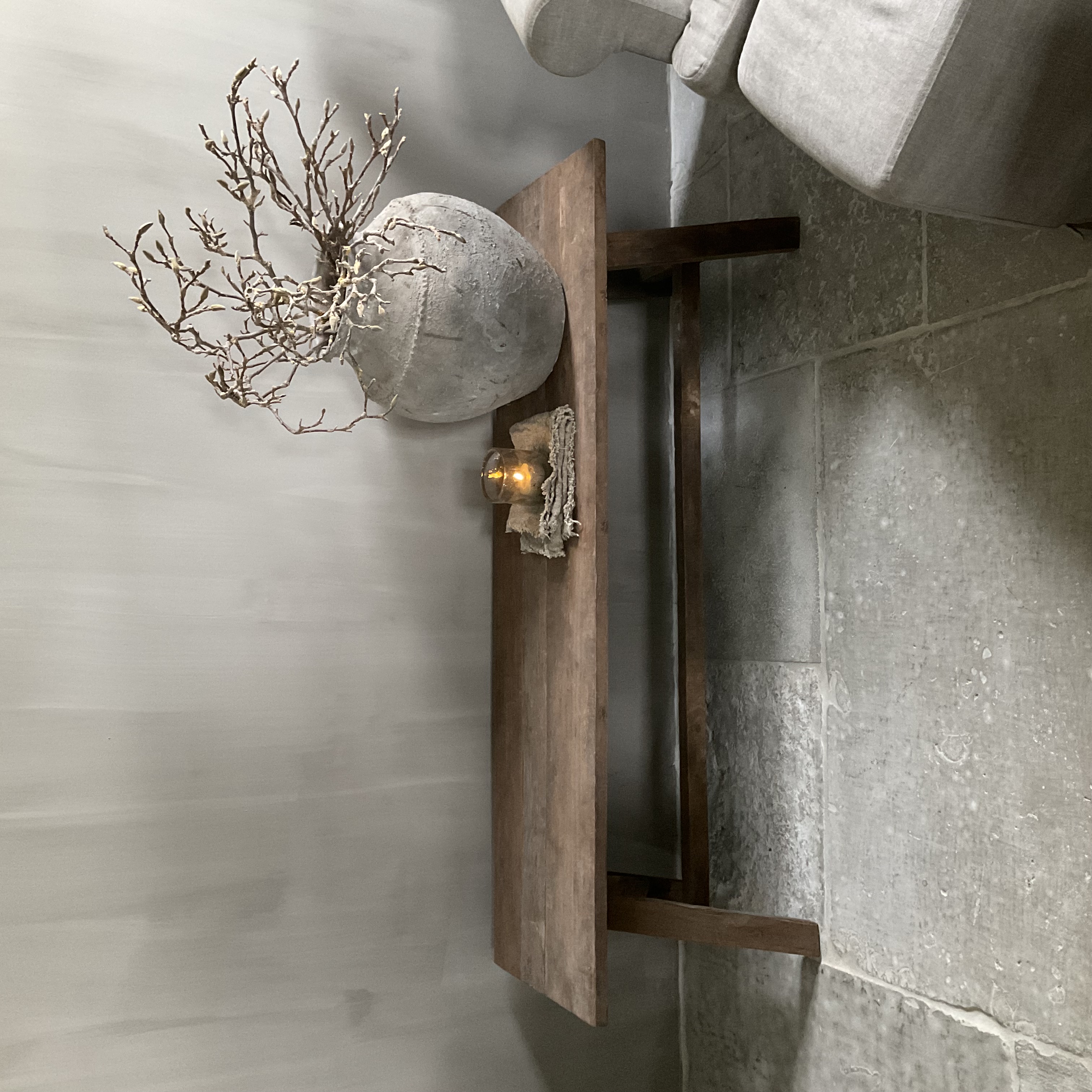 Salontafel, bankje 1.50 m x 40 cm, nr 2