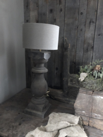 Houten balusterlamp