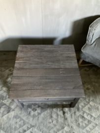 Salontafel vierkant met lade, driftwood