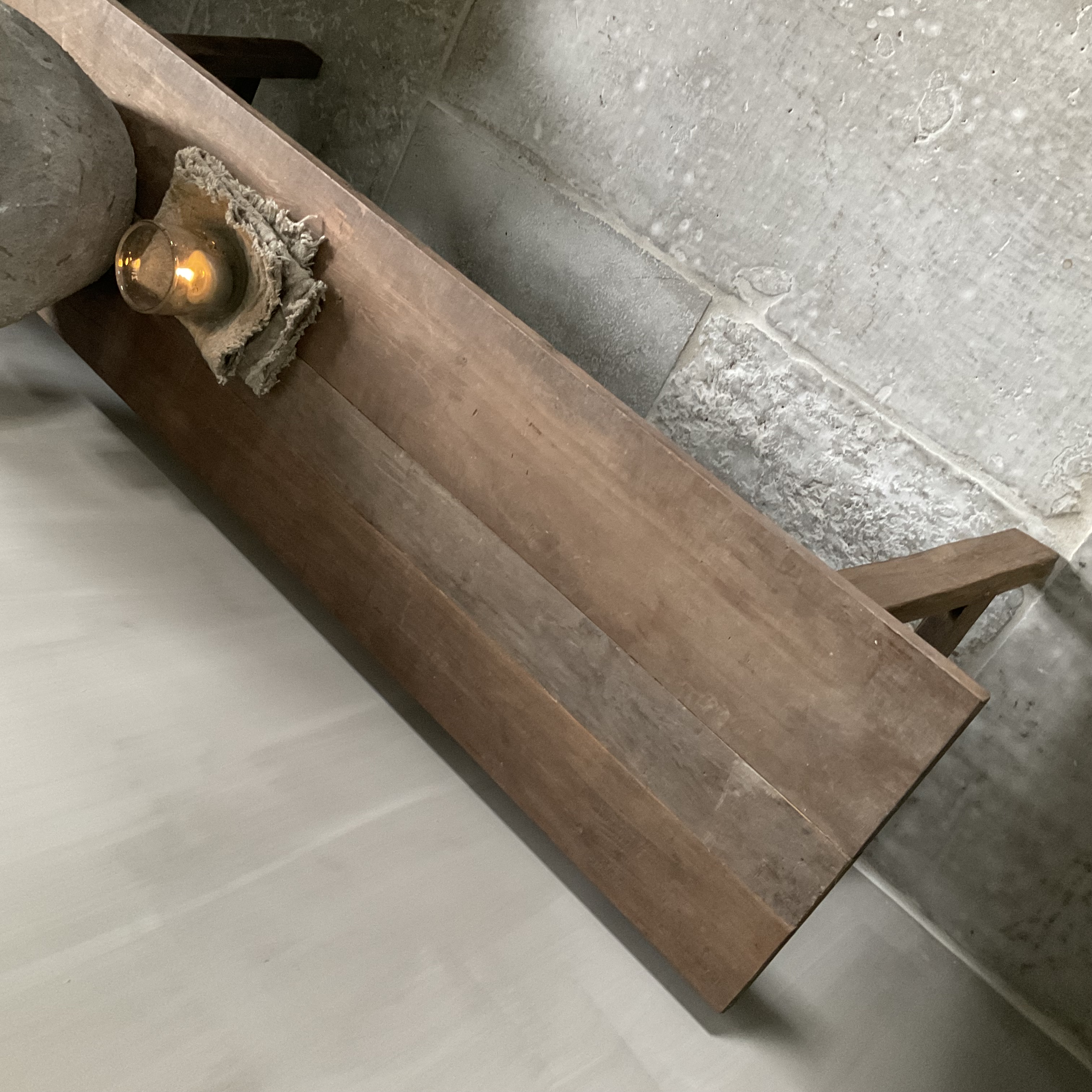 Salontafel, bankje 1.50 m x 40 cm, nr 2