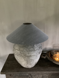 Chinese lampenkap grijs - antraciet, 60 cm •