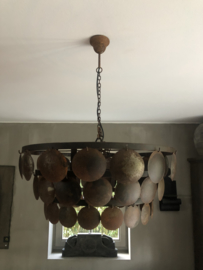 Schijfjeslamp roest, 60 cm .