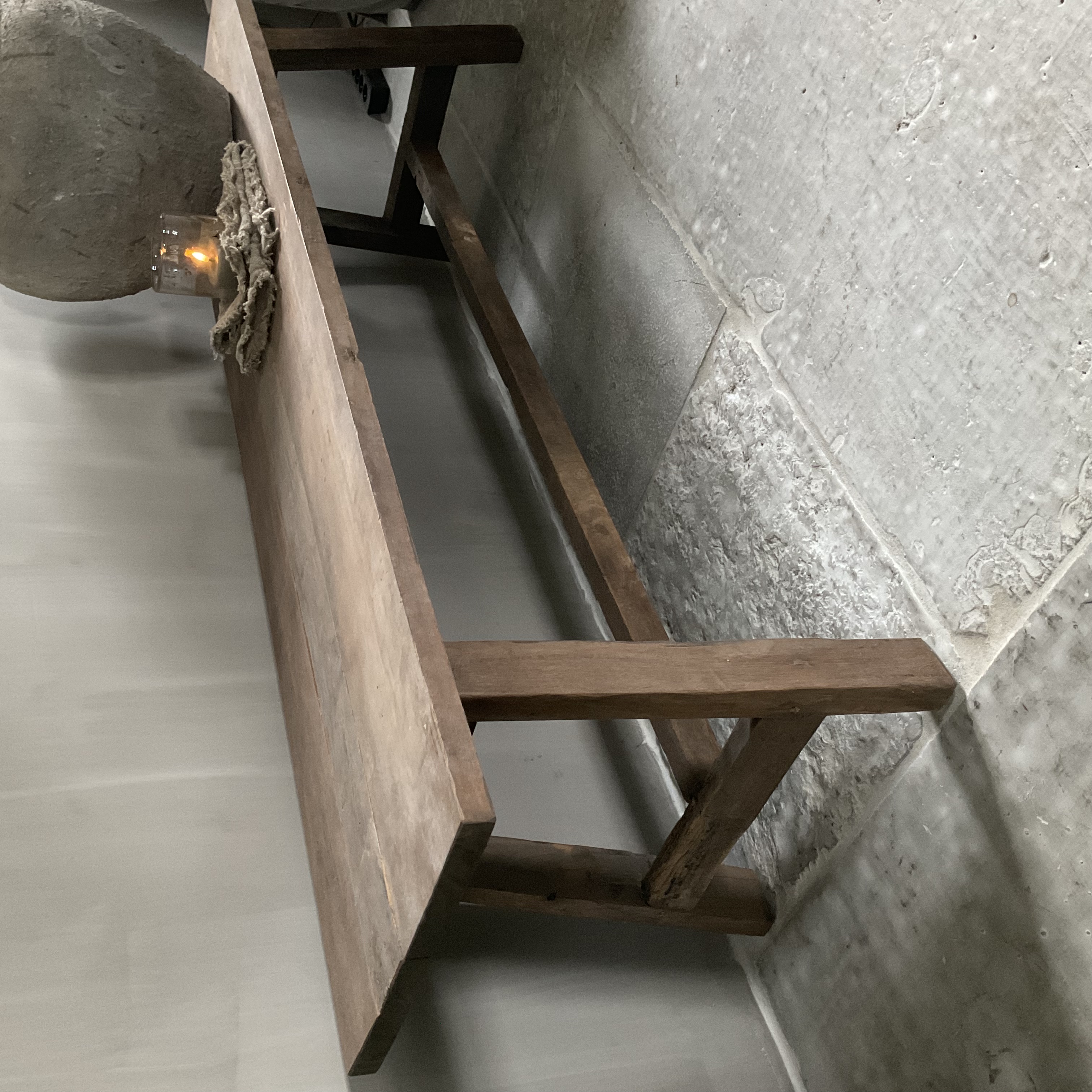 Salontafel, bankje 1.50 m x 40 cm, nr 2