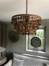 Plafonnière, kleine schijfjes roest, 50 cm