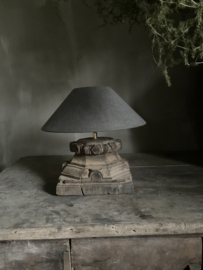 Chinese lampenkap bever/ w, 37 cm •