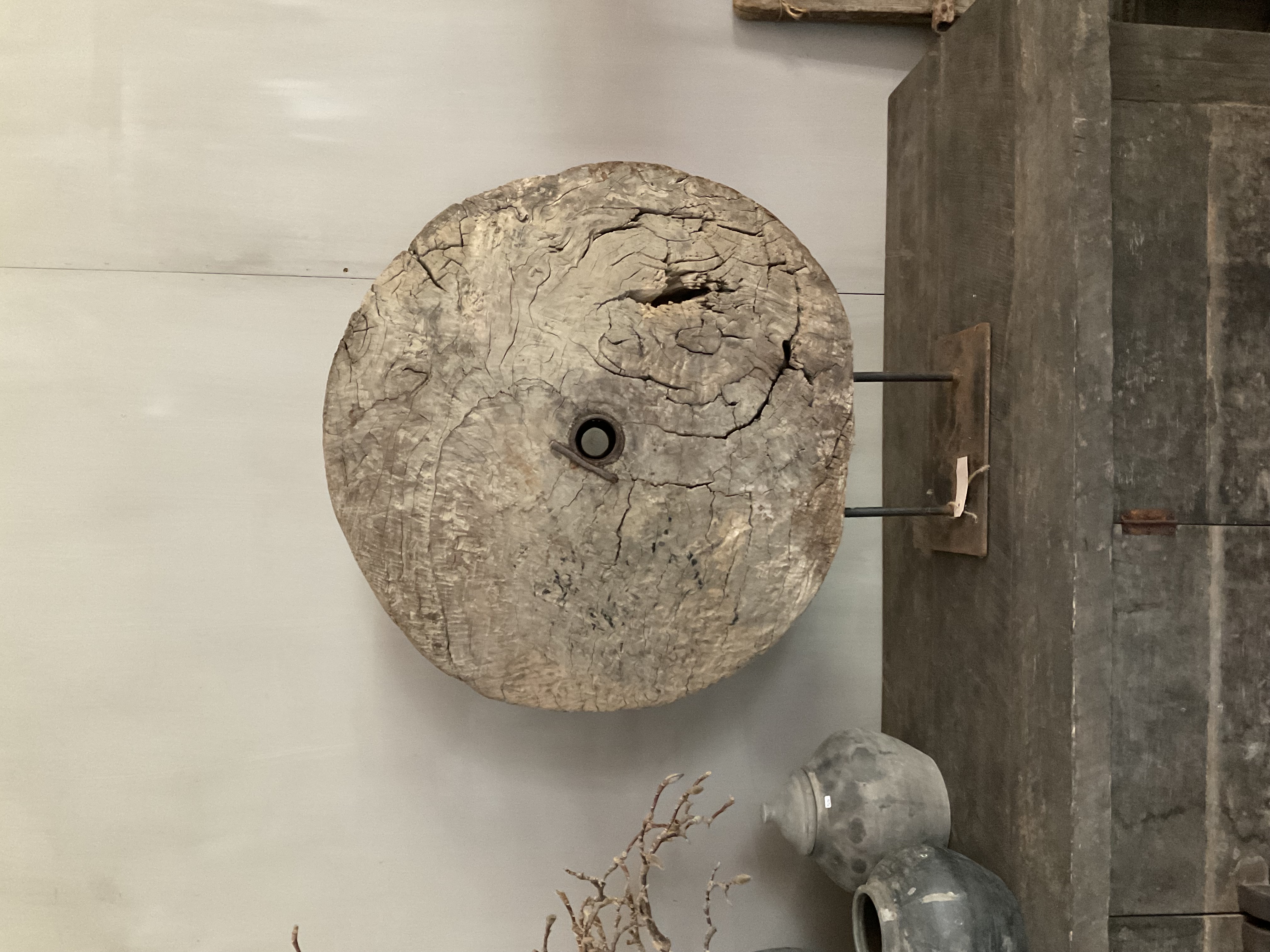 Houten wagenwiel, nr 6