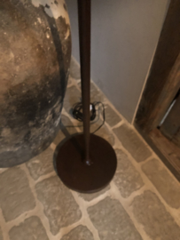 Staande schijfjeslamp  nr 2, bruin •