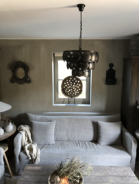 Scheibenlampe schwarz, 40 cm
