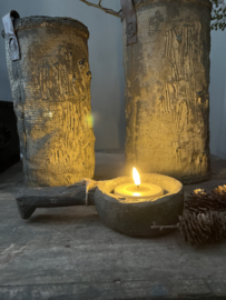 Jumbo theelicht/ waxinelicht in zand