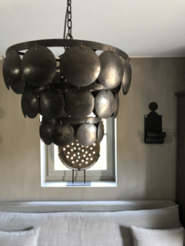 Scheibenlampe schwarz, 40 cm