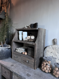 Gruttersbak met 2 lades, driftwood