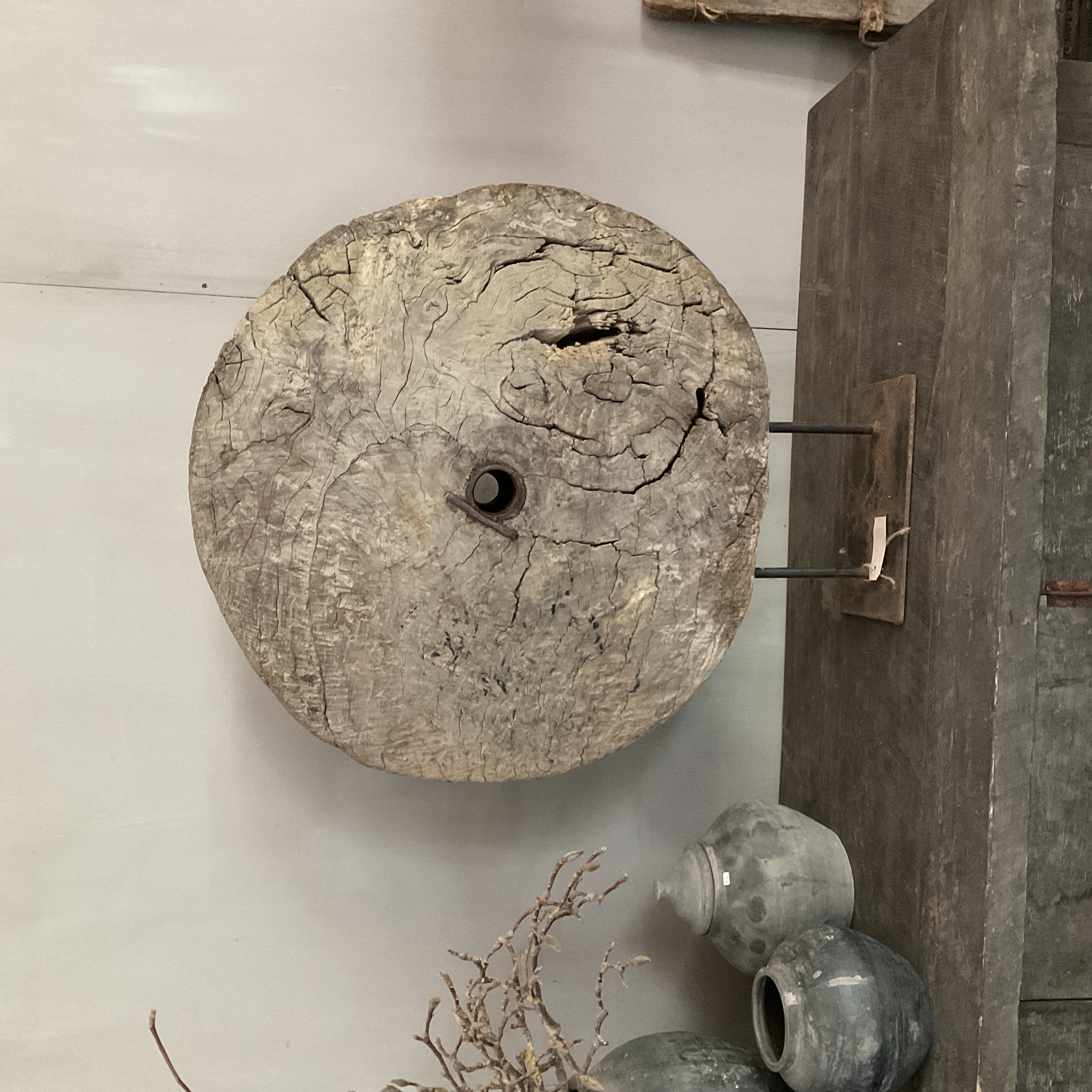Houten wagenwiel, nr 6