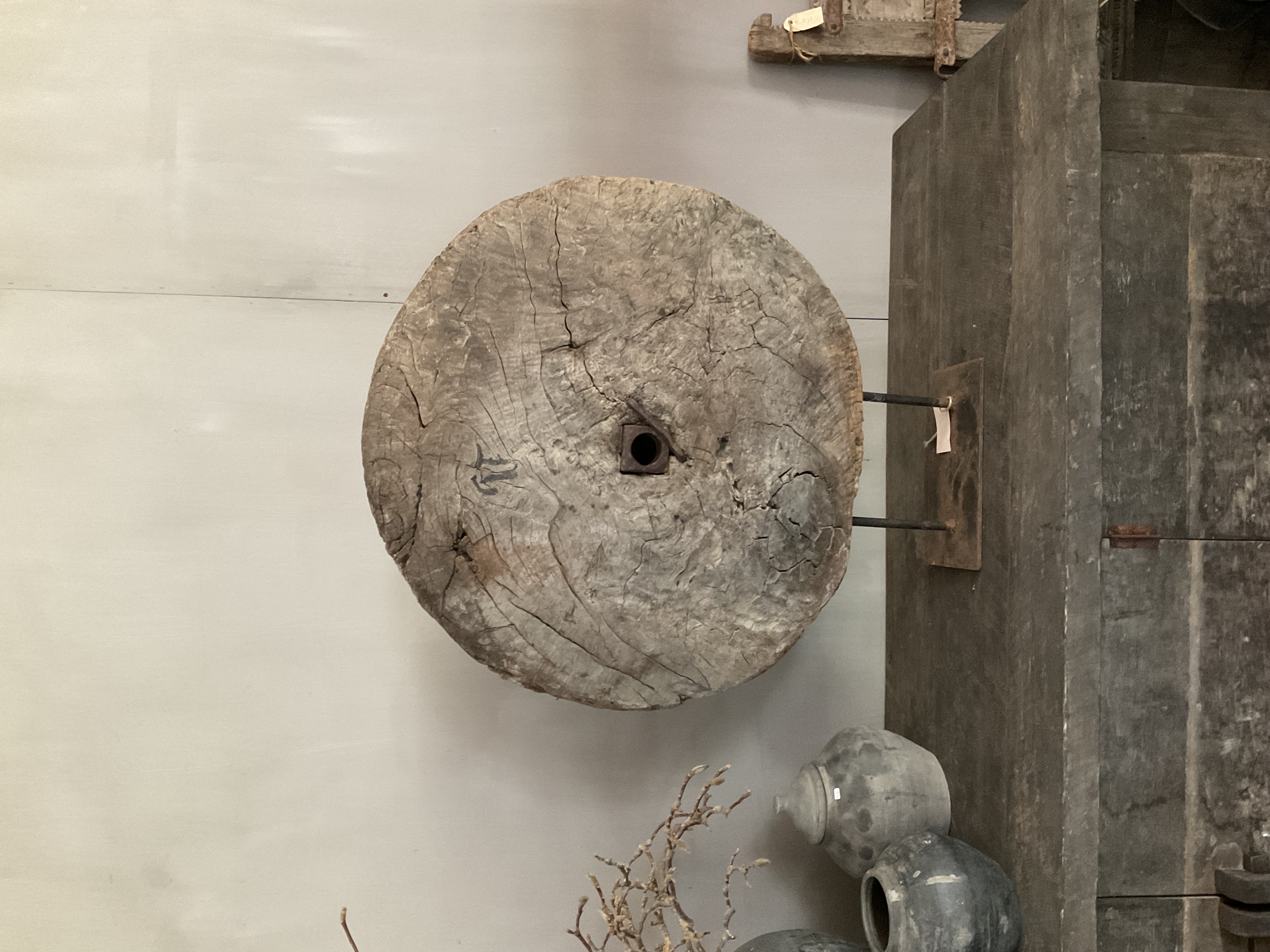 Houten wagenwiel, nr 6