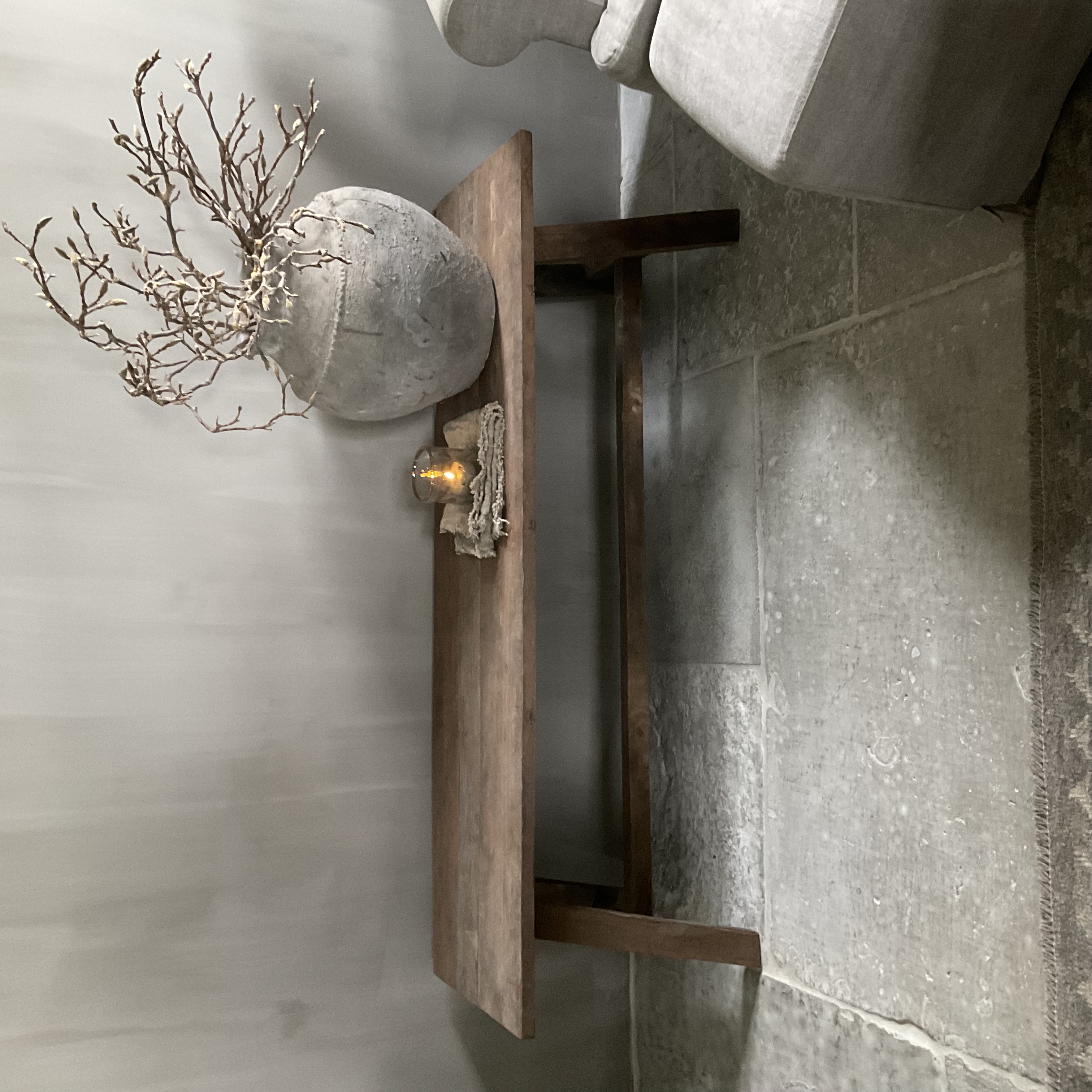 Salontafel, bankje 1.50 m x 40 cm, nr 2