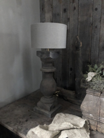 Houten balusterlamp