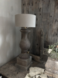 Houten balusterlamp XL .