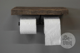 Toilettenpapierhalter mit Regal doppelt