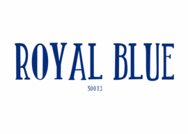Flockfolie 50 x 100 cm Royal Blue