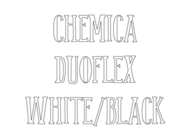 Chemica Duoflex White/Black 30 x 50 cm