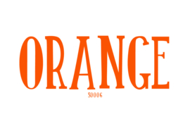 Flockfolie Orange 50 x 100 cm