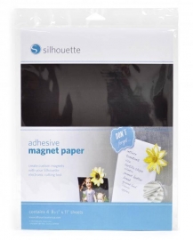 Silhouette adhesive magnet paper