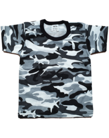 T-shirt korte mouw Camouflage Grey