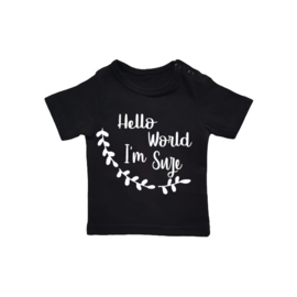 Naamshirt Hello World I'm ...