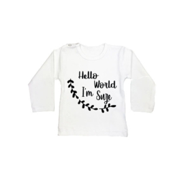 Naamshirt Hello World I'm ...