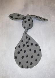 Babyknuffel (met naam) army dots