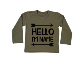 Naamshirt Hello I'm ...