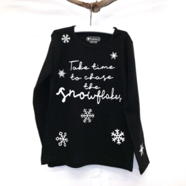 Baby/Kids Shirt Chase Snowflakes