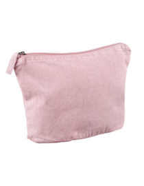 Toilettas Vintage met geborduurde naam (verschillende kleuren)